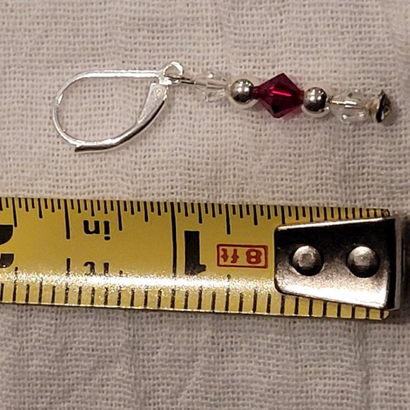 Crystal and Sterling Silver Necklace and Earrings Set - Picture 6 of 9